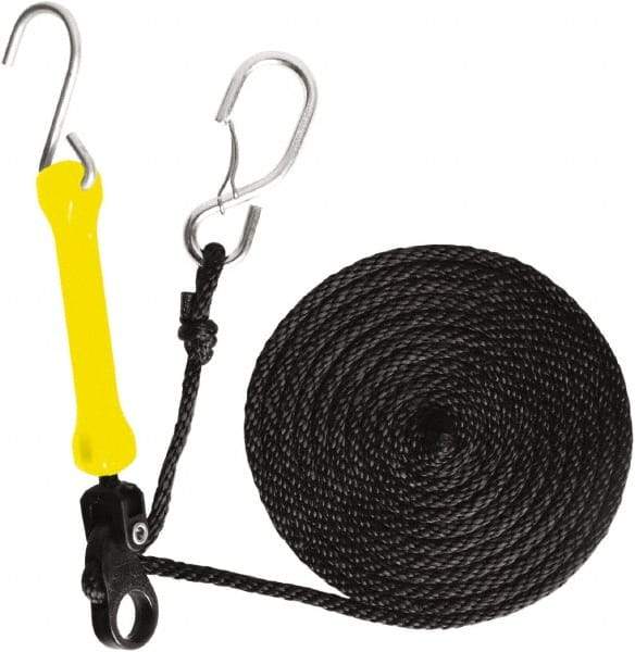 The Perfect Bungee - Light Duty Tie Down with Triangulated Galvanized S Hook - 144" OAL, Yellow - All Tool & Supply