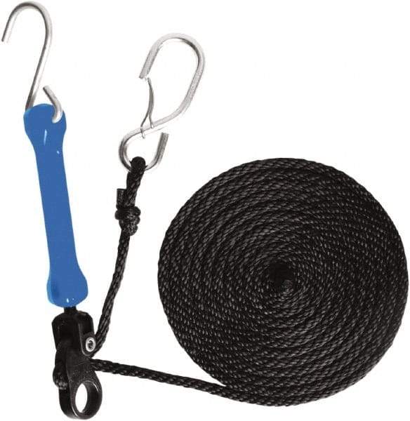 The Perfect Bungee - Light Duty Tie Down with Triangulated Galvanized S Hook - 144" OAL, Blue - All Tool & Supply