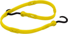 The Perfect Bungee - Adjustable Bungee Strap with Molded Nylon Hook End - 36" OAL, Yellow - All Tool & Supply