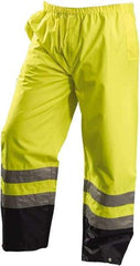 OccuNomix - Size 2XL, High Visibility Yellow, Rain Pants - 2 Pockets, Open Ankle - All Tool & Supply