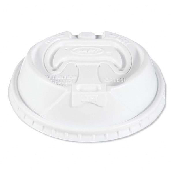 DART - Optima Reclosable Lids for Paper Hot Cups for 10-24 oz Cups, White, 1000/Carton - All Tool & Supply