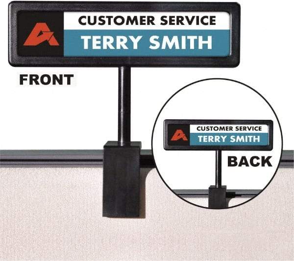 ADVANTUS - 9" Wide x 2-1/2" High Sign Compatiblity, Plastic Sign Holder - Translucent, 2-1/2" Holder Height - All Tool & Supply