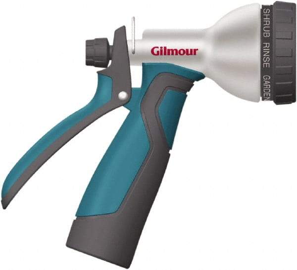 Gilmour - Garden Hose Rear Trigger Watering Nozzle - Aluminum, Zinc - All Tool & Supply