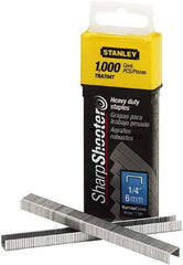 Stanley Bostitch - 1/4" Leg Length, Steel Staple Gun Staples - 80 Sheet Capacity, For Use with Stanley TR150 - All Tool & Supply