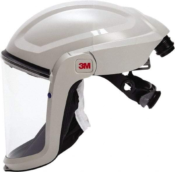 3M - Size Standard, PAPR Compatible Face Shield with Face Shield - Polyethylene, Gray, Adjustable Ratchet, Compatible with 3M Versaflo - All Tool & Supply