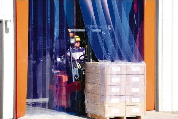 Clearway Door - 10' Door Width x 10' Door Height Flexible PVC Standard Strip Door Kit - 12" Strip Width x 120" Strip Thickness, Clear, 67% Overlap - All Tool & Supply