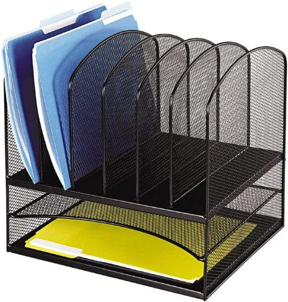 Safco - Black Combination File Sorter - Steel, Mesh - All Tool & Supply