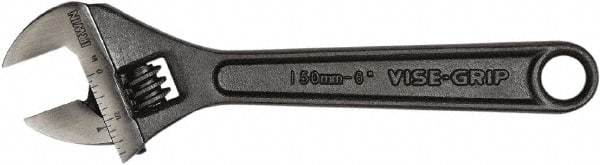 Irwin - 1" Jaw Capacity, 6" Standard Adjustable Wrench - Chrome Vanadium Steel, Black Finish - All Tool & Supply