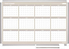 MasterVision - 36" High x 48" Wide Magnetic Dry Erase Calendar - Steel - All Tool & Supply