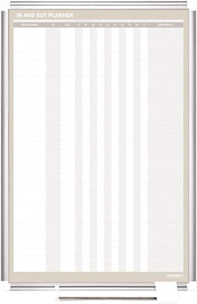 MasterVision - 24" High x 36" Wide Magnetic Dry Erase In/Out - Steel - All Tool & Supply