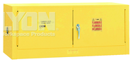 Piggyback Storage Cabinet - #5471 - 43 x 18 x 18" - 12 Gallon - w/2 door manual close - Yellow Only - All Tool & Supply