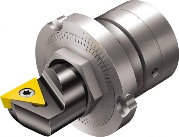 Sandvik Coromant - Series Fine Boring Unit, Left Hand Cut, 38.10mm Min Bore Diam, Boring Cartridge - 19.2mm Back of Bar to Cutting Edge, TCMT Insert, 33.84mm OAL - All Tool & Supply