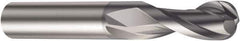 Sandvik Coromant - 9mm Diam, 16mm LOC, 2 Flute Solid Carbide Ball End Mill - AlCrN Finish, 72mm OAL, 10mm Shank Diam, Ball Flute - All Tool & Supply