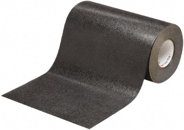 Ability One - Black Solid Color Anti-Slip Vinyl Tape - 24" Wide x 60' Long x 0.036" Thick, General Traffic - All Tool & Supply