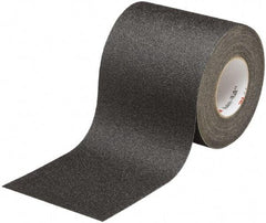 Ability One - Black Solid Color Anti-Slip Vinyl Tape - 4" Wide x 60' Long x 0.028" Thick, General Traffic - All Tool & Supply