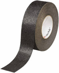 Ability One - Black Solid Color Anti-Slip Vinyl Tape - 2" Wide x 60' Long x 0.036" Thick, General Traffic - All Tool & Supply