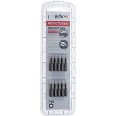 Wiha - 25mm Hex Screwdriver Bit - 1/4" Drive, 1" OAL - All Tool & Supply