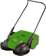 Bissell - 38" Sweeping Width, Triple Brush Sweeper - Self Propelled, Plastic Wheels, Nylon Bristles, 13 Gal Capacity - All Tool & Supply