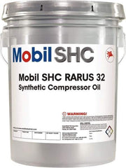 Mobil - 5 Gal Pail, ISO 32, Air Compressor Oil - 30.6 Viscosity (cSt) at 40°C, 5.6 Viscosity (cSt) at 100°C - All Tool & Supply