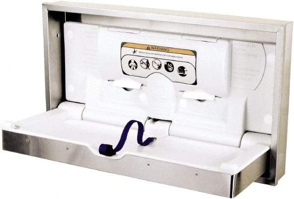 World Dryer - Polyethylene & Stainless Steel Baby Changing Station - 24-1/2" Long x 5-1/2" High x 41.3" Wide - All Tool & Supply