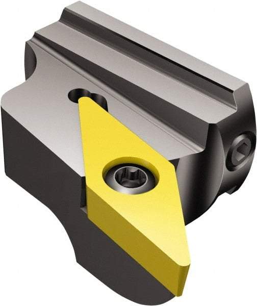 Sandvik Coromant - Left Hand Cut, Size 80, VBMT 332 Insert Compatiblity, Modular Turning & Profiling Cutting Unit Head - 57mm Ctr to Cutting Edge, 45.7mm Head Length, Series CoroTurn 107 - All Tool & Supply