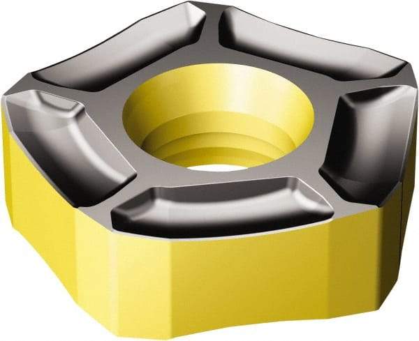 Sandvik Coromant - 357R2408 PM Grade 4240 Carbide Milling Insert - TiCN/Al2O3/TiN Finish, 7.94mm Thick, 24mm Inscribed Circle, 1mm Corner Radius - All Tool & Supply