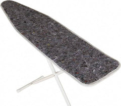 Ability One - 4.5' Long x 1' Wide Cotton Ironing Board Pad - Gray, Grommet - All Tool & Supply