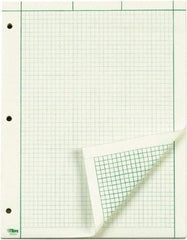 TOPS - 100 Sheet, 8-1/2 x 11", Quadrille Engineering Computation Pad - Green - All Tool & Supply