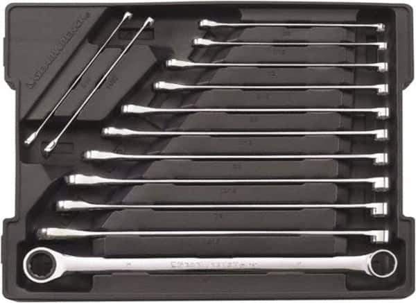 GearWrench - 13 Piece, 5/16" to 1", 12 Point Combination Wrench Set - Inch Measurement Standard, Chrome Finish, Comes in Plastic Tray - All Tool & Supply