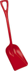 Remco - 14" High x 11" Wide Square Plastic Shovel - 38" Long Plastic D-Grip Handle - All Tool & Supply