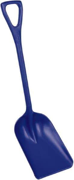 Remco - 14" High x 11" Wide Square Plastic Shovel - 38" Long Plastic D-Grip Handle - All Tool & Supply