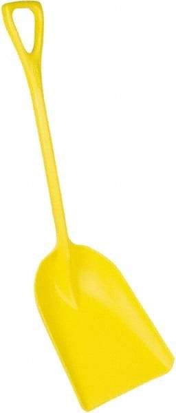 Remco - 17" High x 14" Wide Square Plastic Shovel - 42" Long Plastic D-Grip Handle - All Tool & Supply