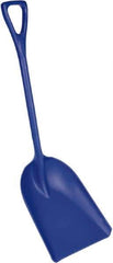 Remco - 17" High x 14" Wide Square Plastic Shovel - 42" Long Plastic D-Grip Handle - All Tool & Supply