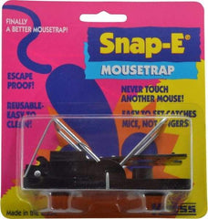 Made in USA - Snap Trap for Use on Mice - 3-7/8 Inch Long x 1-7/8 Inch Wide x 2-3/8 Inch High, Polystyrene and Steel - All Tool & Supply