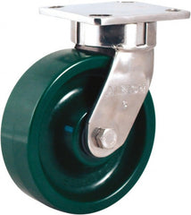 Albion - 8" Diam x 2" Wide x 10-1/8" OAH Top Plate Mount Swivel Caster - All Tool & Supply