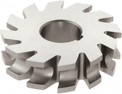 Keo - 1/16" Radius, 1/8" Circle Diam, 2-1/4" Cutter Diam, 1/4" Cutting Width, Arbor Connection, Concave Radius Cutter - High Speed Steel, TiN Finish, Form Relieved, 16 Teeth - All Tool & Supply