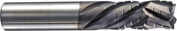 Niagara Cutter - 1/4" Cutting Diam x 3/4" Length of Cut, 5 Flute, Compression Spiral Router Bit - Diamond Coated, Right Hand Cut, Solid Carbide, 2-1/2" OAL x 1/4" Shank Diam, Chipbreaker, 30° Helix Angle - All Tool & Supply