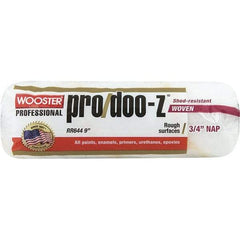 Wooster Brush - 3/4" Nap, 9" Wide Paint General Purpose Roller Cover - Smooth Texture, Fabric - All Tool & Supply