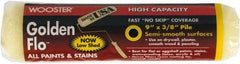 Wooster Brush - 3/8" Nap, 9" Wide Paint General Purpose Roller Cover - Medium Texture, Fabric - All Tool & Supply