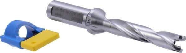 Iscar - 0.591" to 5/8" Diam, 5xD, 2.95" Max Depth, 3/4" Shank Diam, 5.86" OAL, Replaceable-Tip Drill - FCP, ICK, ICK-2M, ICM, ICP, iCP-2M Insert, 55125355 Toolholder, Series SumoCham - All Tool & Supply