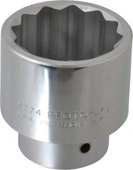 Proto - 2-5/16", 1" Drive, Standard Hand Socket - 12 Points, 3-17/64" OAL, Alloy Steel, Satin Finish - All Tool & Supply