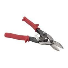 Paramount - 1-1/4" Length of Cut, Left Pattern Aviation Snip - 9-3/4" OAL, Steel Handle, 4047 Molybenum Alloy Steel Blade, 18 AWG Steel Capacity - All Tool & Supply