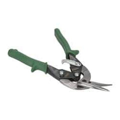 Paramount - 1-1/4" Length of Cut, Right Pattern Offset Aviation Snip - 9-3/4" OAL, Steel Handle, 4047 Molybenum Alloy Steel Blade, 18 AWG Steel Capacity - All Tool & Supply