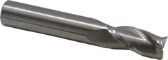 OSG - 9/16", 1-1/8" LOC, 9/16" Shank Diam, 3-1/2" OAL, 3 Flute, Solid Carbide Square End Mill - Single End, Uncoated, Spiral Flute, 30° Helix, Centercutting, Right Hand Cut, Right Hand Flute, Series 403 - All Tool & Supply