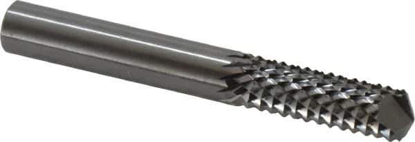 OSG - 5/16" Diam, 1" LOC, Drill Point End, Solid Carbide Diamond Pattern Router Bit - Right Hand Cut, 2-1/2" OAL, 5/16" Shank Diam, Use on Fiberglass - All Tool & Supply