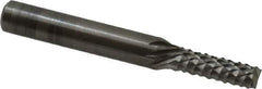 OSG - 3/16" Diam, 5/8" LOC, End Mill End, Solid Carbide Diamond Pattern Router Bit - Right Hand Cut, 2" OAL, 1/4" Shank Diam, Use on Fiberglass - All Tool & Supply