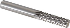 OSG - 1/4" Diam, 3/4" LOC, Plain End, Solid Carbide Diamond Pattern Router Bit - Right Hand Cut, 2" OAL, 1/4" Shank Diam, Use on Fiberglass - All Tool & Supply