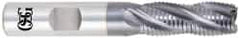 OSG - 5/8" Diam, Fine Pitch, 2" LOC, 4 Flute Cobalt Corner Chamfer Roughing End Mill - TiCN Finish, 4-1/8" OAL, 5/8" Shank Diam, Single End, 30° Helix - All Tool & Supply