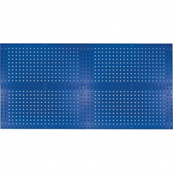 Kennedy - 18" Wide x 36" High Industrial Steel Tool Peg Board System - 4 Panels, 60 Hooks, Steel, Blue - All Tool & Supply