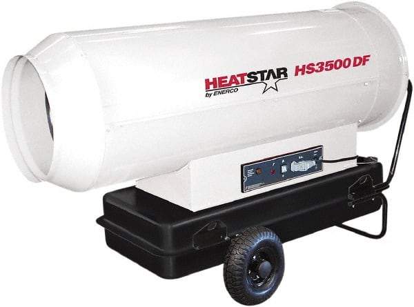 Heatstar - 360,000 BTU Rating, Kerosene Forced Air Heater - 1,750 Sq Ft Max Heating Area, 27.7 Gal Capacity, Fuel with Diesel, Kerosene, JP-8 & Jet8 - All Tool & Supply